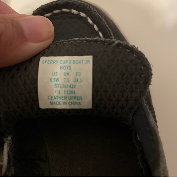 Sperry Kids Gray Boat Shoes - Picture 8 of 8